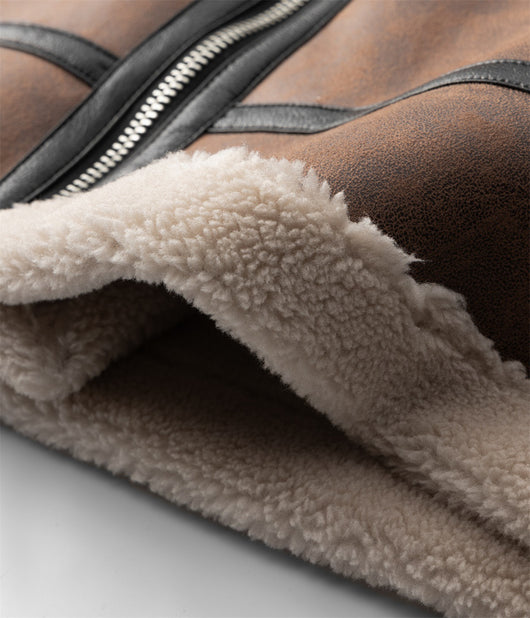 Abrigo de Lana de Cordero para Invierno Hombre - Image 2