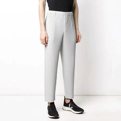 Pantalones Casuales de Lujo con Pliegues Elegantes - Image 10