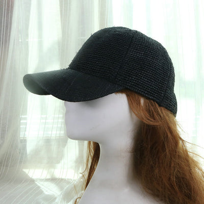 Gorra de Paja Transpirable Unisex con Visera - Mismo Tono para Él y Ella - Image 40