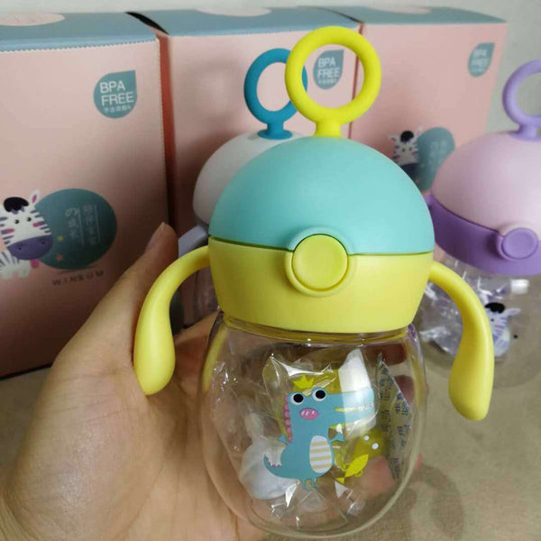 Vaso Infantil Antigolpes TRITAN Primavera-Verano con Pajita Ergonómica