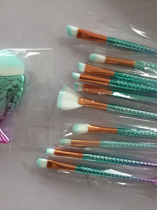 Set de 11 Brochas de Maquillaje Sirena - Colección Completa - Image 4