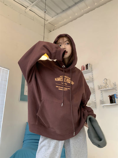 Sudadera con Capucha Estampado de Letras - Abrigo Versátil - Image 31