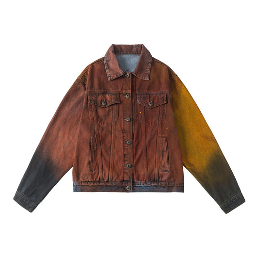 Chaqueta Denim Vintage Americana Oversize Lavado Relajado - Image 12