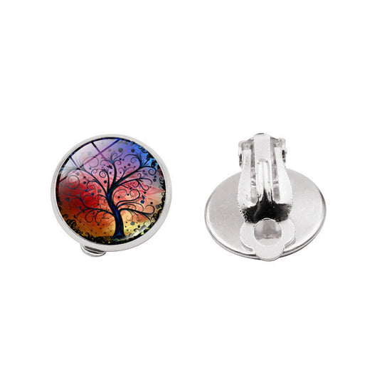 Aretes Árbol de la Vida con Gema Brillante - Image 27
