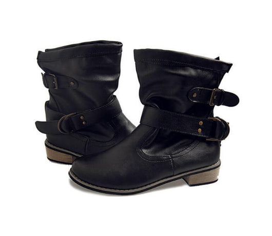 Botines de Tacón Bajo Estilo Europeo y Americano - Image 6