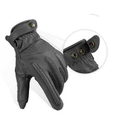 Guantes de Motociclista Piel de Oveja Retro Clásico - Image 13