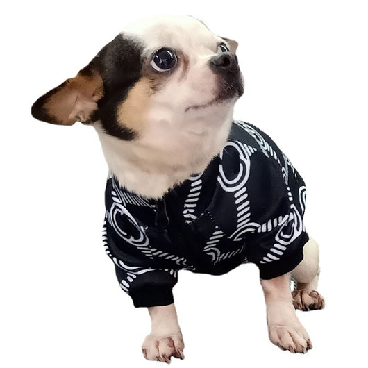 Ropa para Perros con Estampado Floral Vintage y Letras Teddy