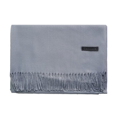 Chal Ligero con Borlas y Colores Sólidos para Mujer - Image 12