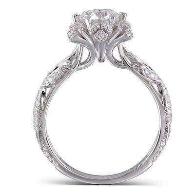 Anillo de Moissanita Calada Vintage para Mujer - Image 6