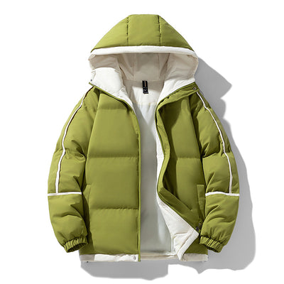 Abrigo Acolchado Holgado con Capucha - Algodón Casual para Hombre - Image 14