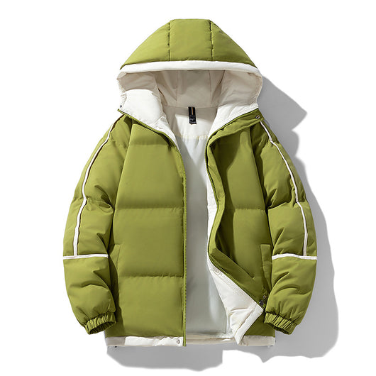 Abrigo Acolchado Holgado con Capucha - Algodón Casual para Hombre - Image 14