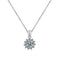 High carbon stone cross chain One carat 40plus long - 5cm