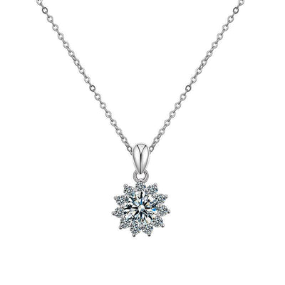 Collar Girasol Moissanita en Plata 925 - Image 5