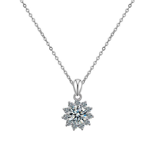 Collar Girasol Moissanita en Plata 925 - Image 5