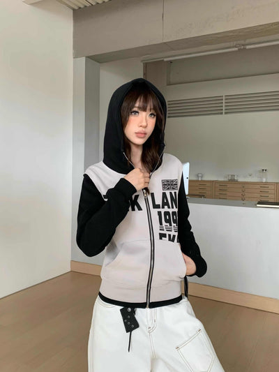 Sudadera Estampada con Letras Ajustada para Mujer - Image 12