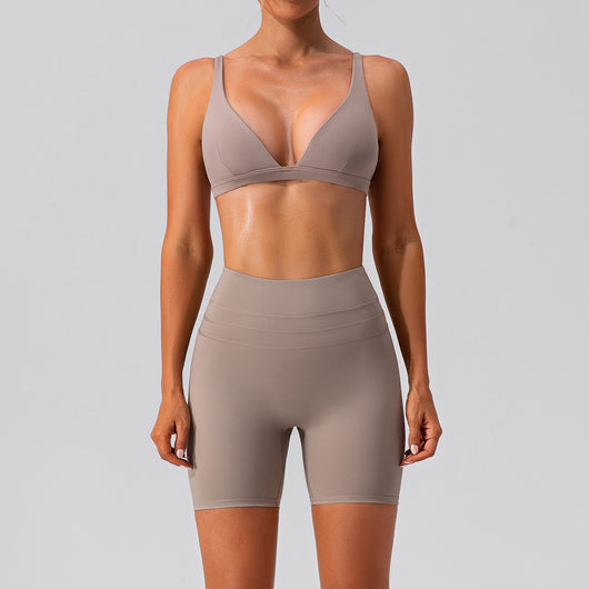 Conjunto Deportivo Yoga Ajustado Secado Rápido - Traje Fitness Training Efecto Segunda Piel - Image 6