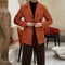 Men's Retro Style Slim Fit Casual Blazer with Adjustable Waist