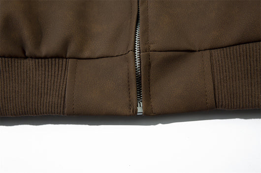 Chaqueta de Cuero Suelta con Bordado Gótico - Image 20