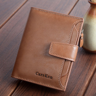 Cartera Corta para Hombre con Botón y Gran Capacidad - Image 14