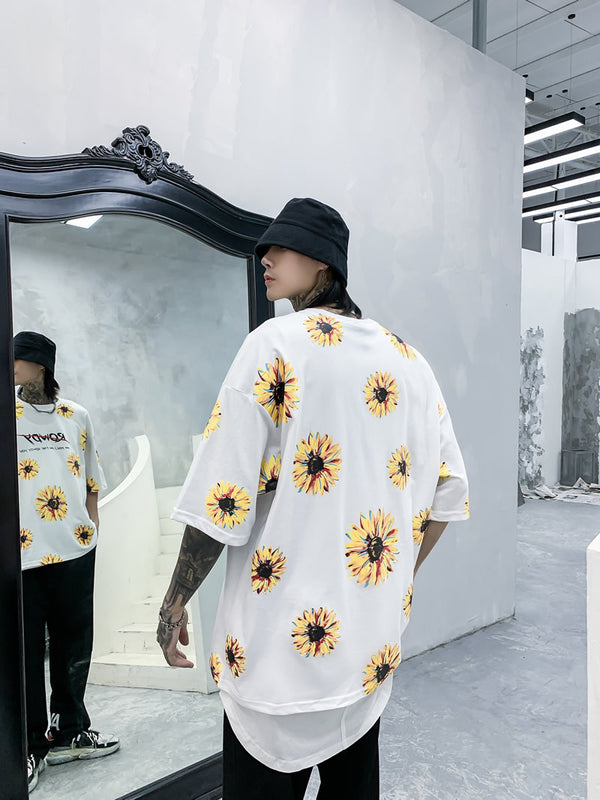 Playera de Verano con Estampado de Margaritas