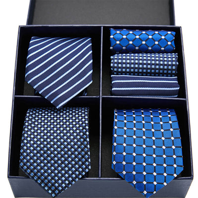 Conjunto Ejecutivo: Corbata a Rayas y Pañuelo de Bolsillo - Image 15
