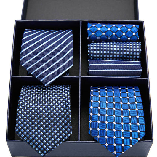 Conjunto Ejecutivo: Corbata a Rayas y Pañuelo de Bolsillo - Image 15