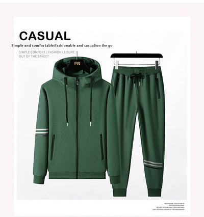 Conjunto Deportivo de Sudadera con Capucha y Pantalón en Algodón Puro para Hombre - Image 20