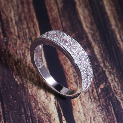 Anillo de Compromiso Circonita Azul y Blanca - Image 9