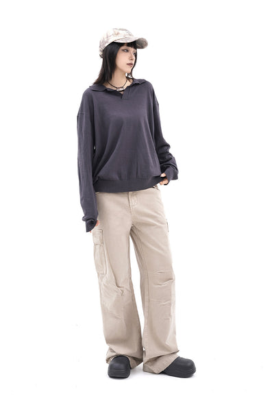 Polo Boutique de Manga Larga con Solapa para Hombre y Mujer - Otoño e Invierno - Image 22