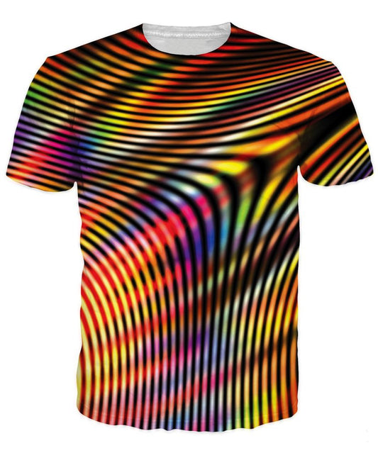 Camiseta Estampada de Moda Europea y Estadounidense para Hombre