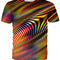 Camiseta Estampada de Moda Europea y Estadounidense para Hombre