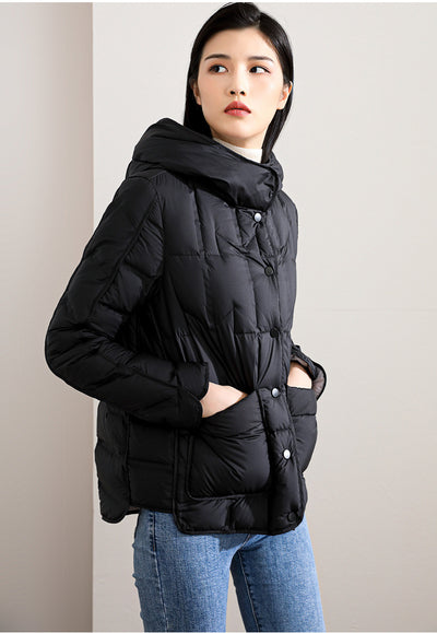 Chaqueta Acolchada Corta sin Costuras para Mujer - Calidez Invernal - Image 10
