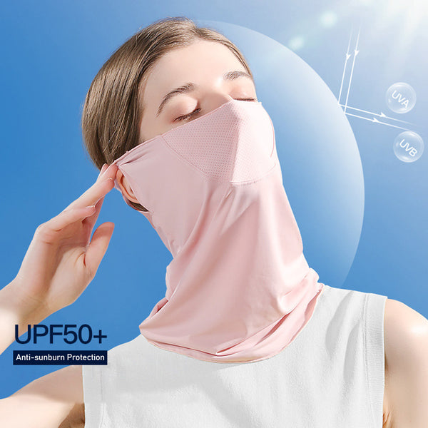 Protector Solar Facial Transpirable con Protección UV - Bandana Deportiva para Mujer