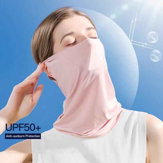Protector Solar Facial Transpirable con Protección UV - Bandana Deportiva para Mujer