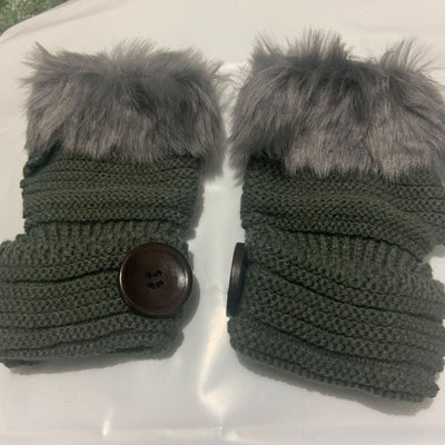 Guantes Tejidos Cálidos de Botones con Dedos Abiertos para Mujer - Image 18