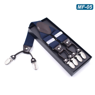 Tirantes Elásticos Multicolor con 6 Clips para Hombre - Image 26