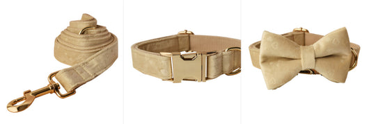 Collar para Perro con Moño de Terciopelo Nude Love - Image 6