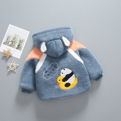 Abrigo Infantil de Invierno en Terciopelo Mink con Forro Térmico - Image 8