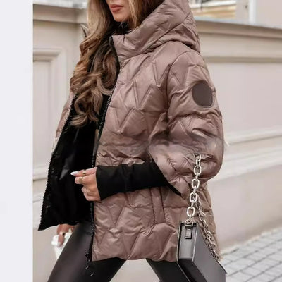 Chaqueta Suelta con Capucha y Parches de Algodón para Hombre y Mujer - Image 15