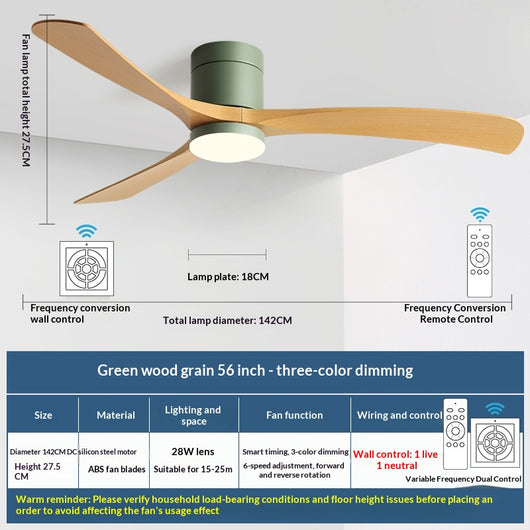 Ventilador de Techo con Luz Integrada Moderno y Minimalista - Image 17