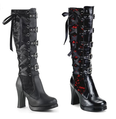 Botas de Jinete con Hebilla de Moño