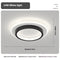 Black Round White light - 25cm