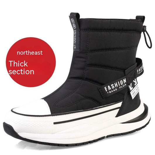 Zapatos Casuales para Hombre de Algodón Impermeables con Forro de Lana Invernal - Image 10