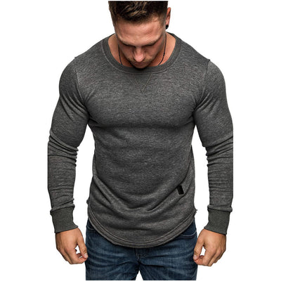 Suéter Clásico de Cuello Redondo para Hombre en Colores Sólidos - Image 6