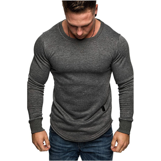 Suéter Clásico de Cuello Redondo para Hombre en Colores Sólidos - Image 6