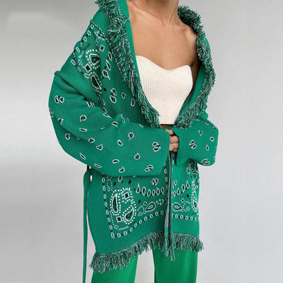Suéter Casual Elegante con Detalles de Borlas - Image 8