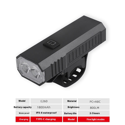 Faro Delantero USB Recargable para Bicicleta - Kit Completo de Iluminación - Image 8
