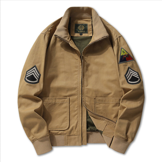 Chaqueta Bomber Retro MA1 Estilo Militar Aviador