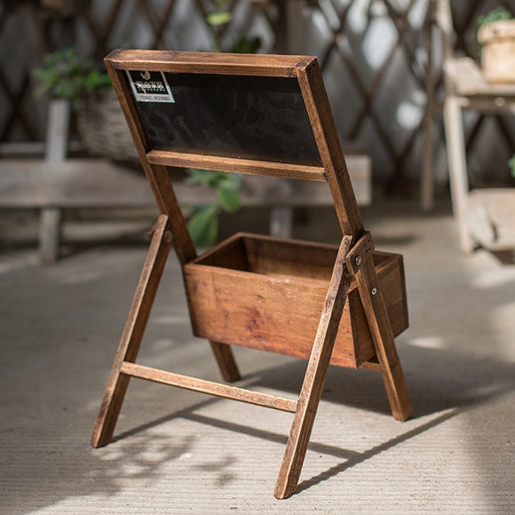 Macetero de Madera Maciza para Flores y Plantas