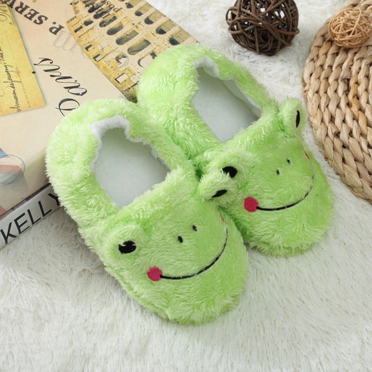 Pantuflas de Peluche Rana Animada para Interiores - Image 9